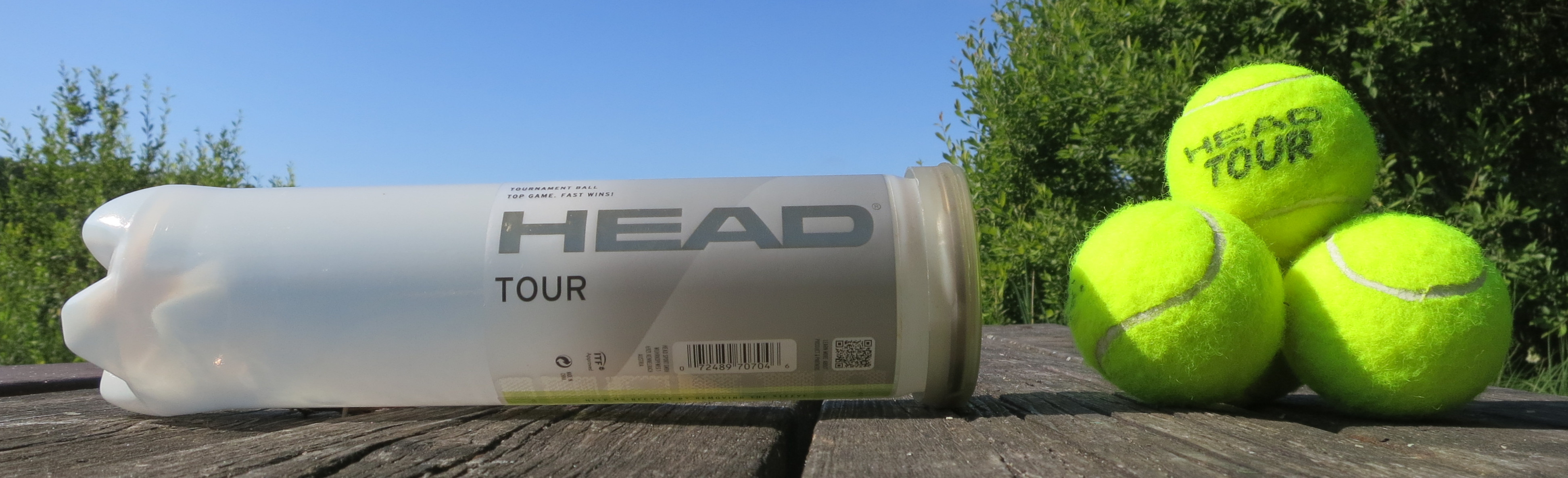 Tubo de Bolas de Tênis Head Tour XT