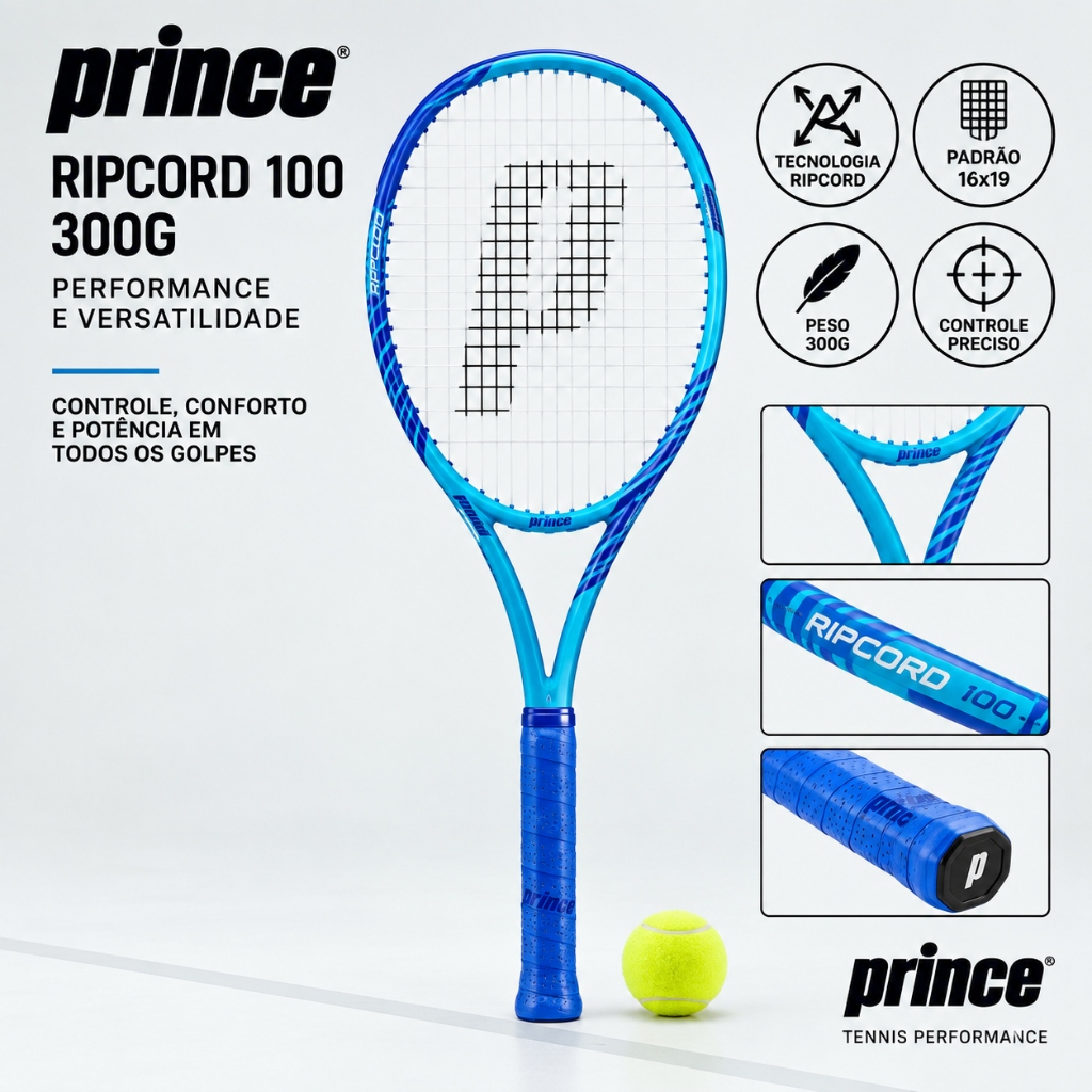 Raquete de Tênis Prince Ripcord 100 300g
