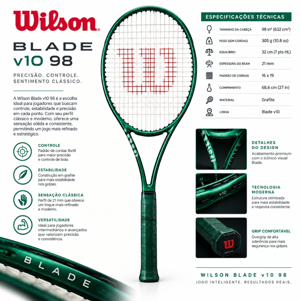 Raquete Wilson Blade V10